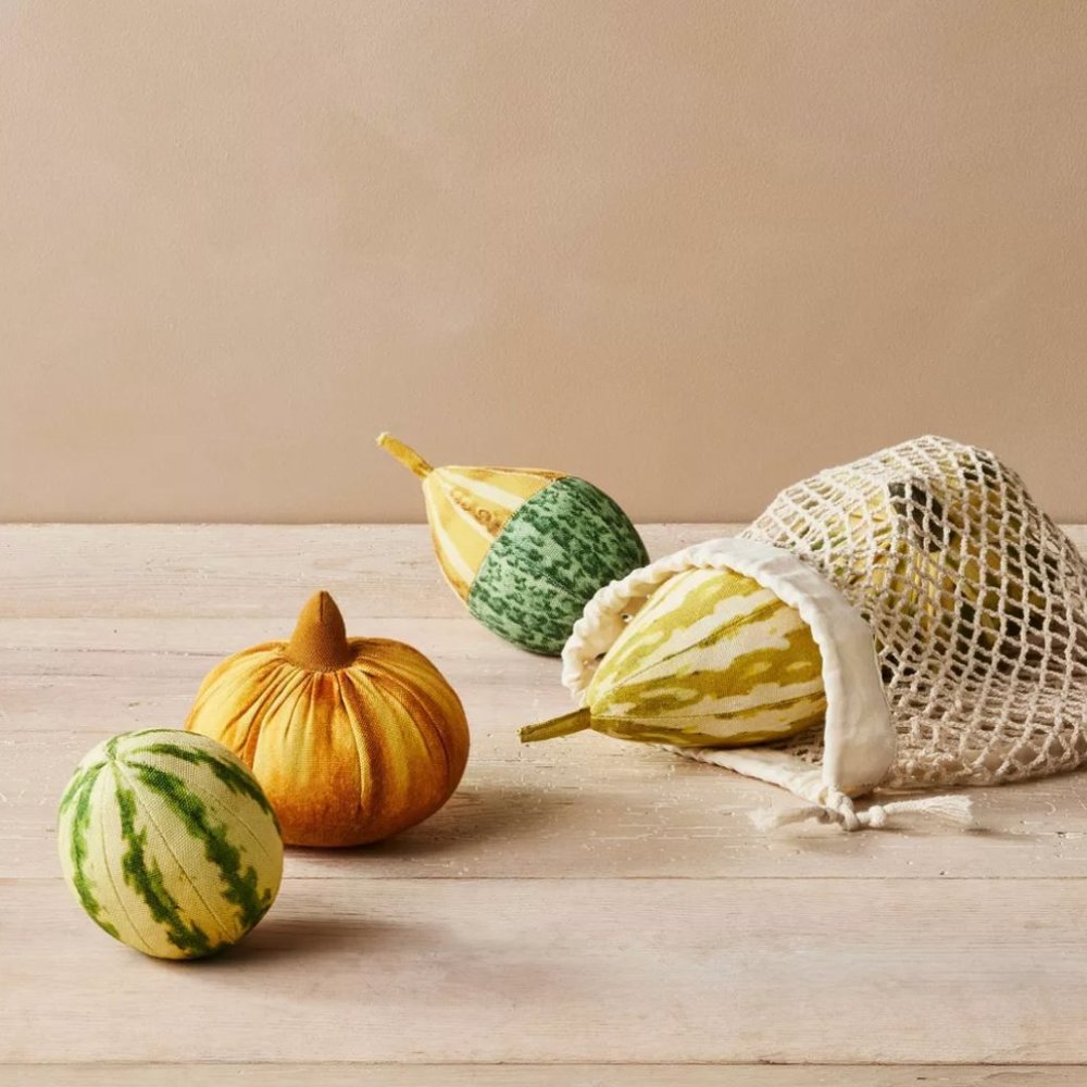 John Derian for Target Gourd Pillows, 5 pieces, Fall, Thanksgiving theme pillows
